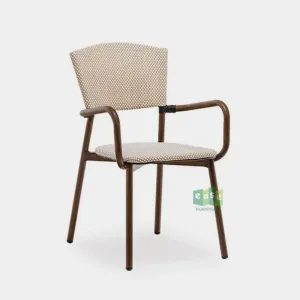 Nordic Styles Outdoor Fabric Arm Dining Chair Custom Manufacturers