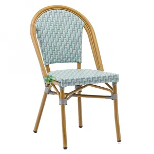 Aluminum Restaurant Parisian Cafe Rattan French Bistro Chairs