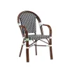 European Outdoor Restaurant French Bistro Rattan Cafe Arm Chairs