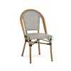 Modern Nordic Mesh Textileine Fabric Outdoor Garden Dining Chair Restaurant Furniture
