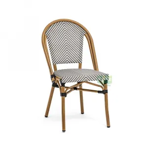 Modern Nordic Mesh Textileine Fabric Outdoor Garden Dining Chair Restaurant Furniture