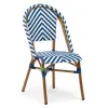Commercial Use Aluminum Parisian Rattan Cafe Chairs for Outdoor Restaurant
