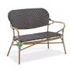 French Style Aluminum Frame Outdoor Rattan Wicker Sofa