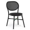 Aluminum Terrace Restaurant Stackable Outdoor Mesh Bistro Chair
