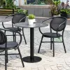 Modern Outside Stackable Metal Fabric Dining Chairs for Outdoor Garden Paito