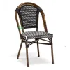 Bamboo Look Commercial Parisian Cafe Outdoor Chairs for Restaurant Rattan Dining Furniture