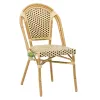 EASE Outdoor Furniture Stackable Rattan Woven French Cafe Chairs