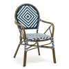 Ease Modern Cafe Aluminum French Bistro Chairs Outdoor Garden Dining Furniture