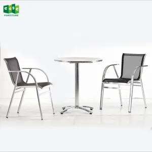Fabric Restaurant Arm Chairs for Indoor Outdoor Garden Dining Room