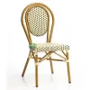Single Balcony Stackable Garden Restaurant Outdoor Dining French Bistro Rattan Chair
