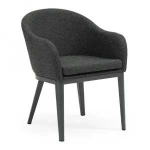 Modern European Outdoor Restaurant Stackable Metal and Upholstered Dining Chairs