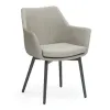 Wholesale Nordic Design Coffee Shop Dining Room Metal Upholstered Chair