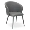 Modern Nordic Metal Frame New Upholstered Dining Room Chairs