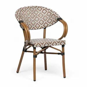 Modern Outdoor Garden Patio Balcony Coffee Aluminum Metal Dining Room Fabric Chair Furniture