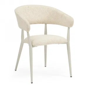 Modern Hotel Fabric Upholstered Aluminum Metal Dining Chairs with Arms