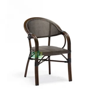 EASE Furniture Stackable Outdoor Parisian Cafe Chair for Restaurant