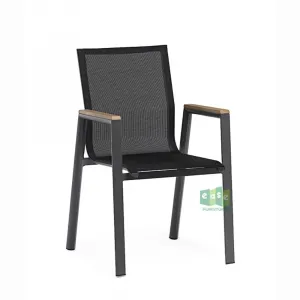 Hot Sell Cheap Metal Frame Bistro Chair Mesh Garden Chair Outdoor Patio Chairs