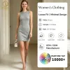 Apparel Manufacturer Customized Elegant Sleeveless Bodycon Dress Womens Slim-Fit Casual Party Spring Autumn ODM Work Dress