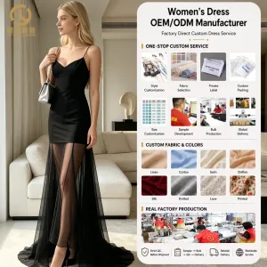 Custom Deep V-Neckline Contrast Georgette Satin Gown for Women New Arrival XS Size Casual Style Floor-Length Autumn Season Bow