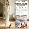GS Elegant Bow Bandage Elegant Evening Long Dress With Printed Maxi Length Formal Party Dress for Club Work Day Spring Style