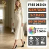 Best Top 10 Female Apparel Factory Elegant Satin Women Maxi Dress Manufactures for Clothing Brand Custom Wholesale