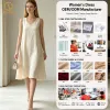 OEM ODM Custom Elegant Luxury Ladies Evening Birthday Party Dresses Romantic Tulle Gowns Lace Crystal Embellished Pleats Casual