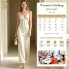 Wholesale Custom Casual Womens Anti-Wrinkle Summer Slim Natural Cotton Lining Satin Spaghetti Strap Backless Maxi Dress