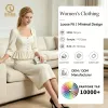 Womens Elegant Casual Long Skirt High-End Pleated Natural Waistline Solid Color Autumn OEM Wholesale Eco-Friendly Washable