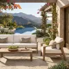 Eco Friendly Teak Sofas Garden Terrace Couch Hotel Villa Poolside Balcony Garden Seating Area Sofa Outdoor Furniture