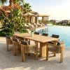 Hot Selling Antique Wood Bench for Dining Room Set Wooden Dining Tables and Chairs Set