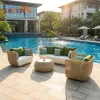 New Design Leisure Ways Modern Home Gardens and Outdoors Garden Furniture Patio Set Outdoor Rattan or Wicker Sofa
