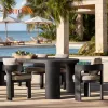 Traditional and Modern Outdoor Patio Dining Furniture Eco-Friendly Aluminum Frame Tables Chairs for Hotels Villas Courtyards
