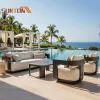 Whole House Customization Patio Furniture Aluminum Outdoor Garden Furniture Outdoor Aluminum Customizable Sectional Sofa