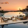 Whole House Customization Resort Hotel Villa Project Leisure Living Out Door Patio Furniture Garden Sofa Set Outdoor Teak