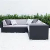 All Weather Outdoor Rattan Sofa Set for Garden All Seasons Patio Furniture Foshan Factory