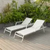 Aluminum Chaise Lounge Chair Patio Lounge Chair Pool Lounge Chairs for Outdoor Garden