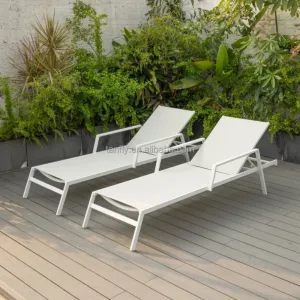 Aluminum Chaise Lounge Chair Patio Lounge Chair Pool Lounge Chairs for Outdoor Garden