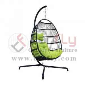 Garden Furniture Outdoor Garden Patio Rattan Oval Hanging Swing Chairs Chair