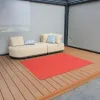 Hand Braided Nature Color Flatweaving Customized Household Flooring Livingroom Rugs and Carpet for Outdoor Garden Hotel