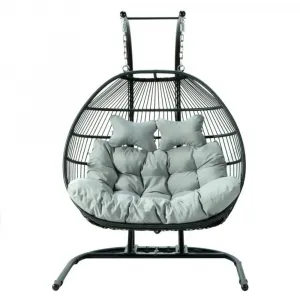 Hanging Egg Rattan Indoor Swing Chair Used Garden Outdoor Furniture Hanging Patio Swing Chair