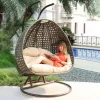 Modern Simple Outdoor Furniture Patio Swing Set with Chair Swing