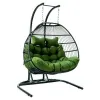 Outdoor Hanging Rattan Egg Leisure Wicker Patio Swing Chair