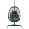 Outdoor Hanging Rattan Egg Leisure Wicker Patio Swing Chair
