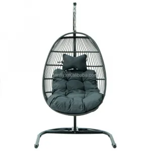 Outdoor Swing Chair Garden Patio Swing Chairs Hammock Hanging Egg Chair Set for Home Use