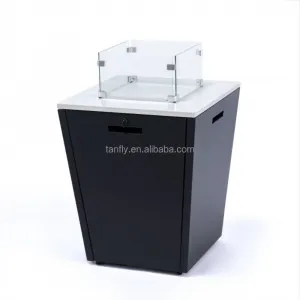 Stylish Modern Outdoor Patio Corten Steel Fire Pit Table Gas-Fueled Propane Fire Pits at Price