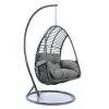 Sweetie Outdoor Garden Furniture Plastic Wicker Rattan Hanging Chair Patio Swing