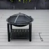 Wood Burning Stove Fire Place Space Heater Smokeless Wood Cook Stove for Outdoor Garden Patio