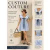Fashion Women Striped Dress With Bow Tie Loose Mini Dress Casual Summer Vacation Dress OEM Custom Supported