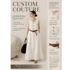 Women Summer Elegant V Neck Sleeveless Loose Dress Minimalist Lazy Casual Maxi Dress OEM Custom Supported
