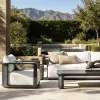 Luxury Aluminum Patio Sofa Set Durable Modern Outdoor Furniture for Garden Metal Material